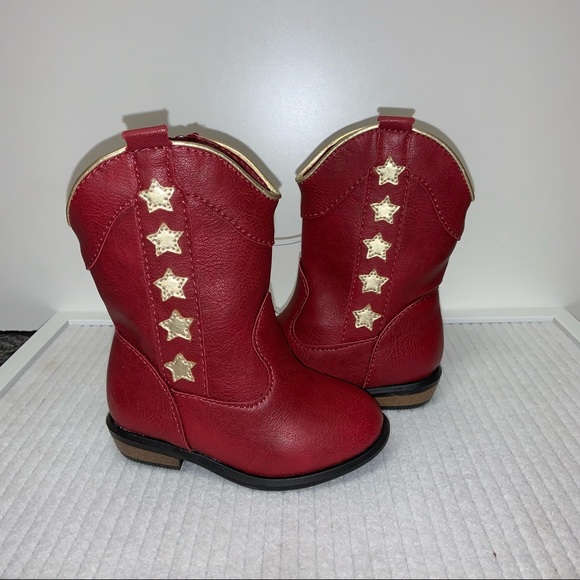 Cat & Jack Shoes Nwt Cat Jack Anika Red Cowboy Boots Poshmark